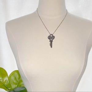 Silver-tone “Hope” Key Necklace